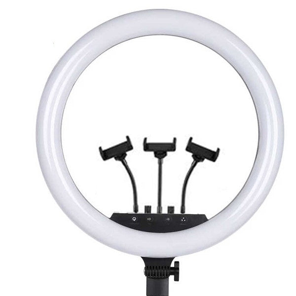 Professional "18"RingLight with 8 Feet stand for Videos, Youtube, Tiktok, Selfies (3 Modes)