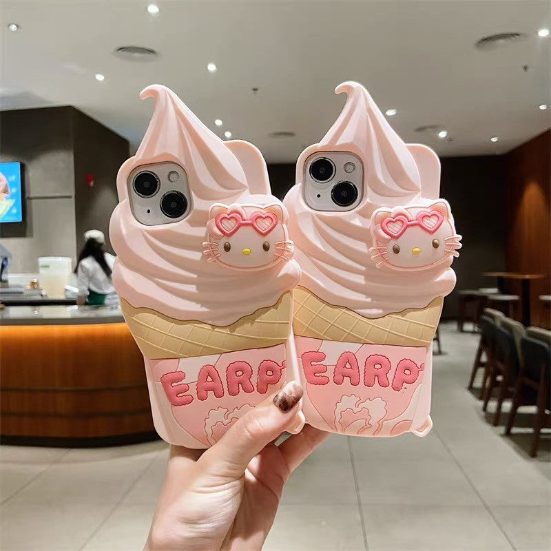 3D Pink Delicious Ice Cream Case