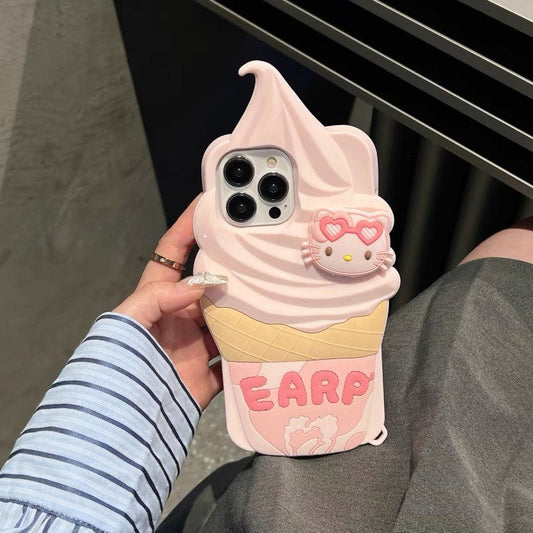 3D Pink Delicious Ice Cream Case