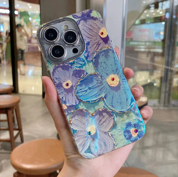 New Floral Glitter Lens IMD Case! ✨