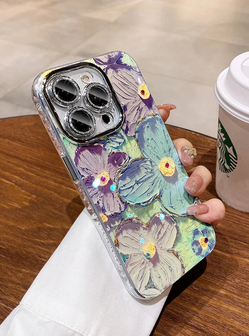 New Floral Glitter Lens IMD Case! ✨