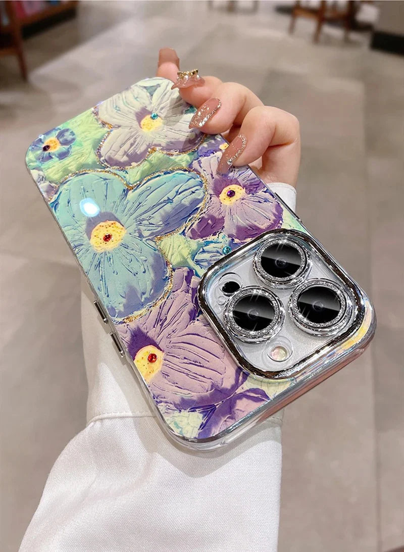 New Floral Glitter Lens IMD Case! ✨