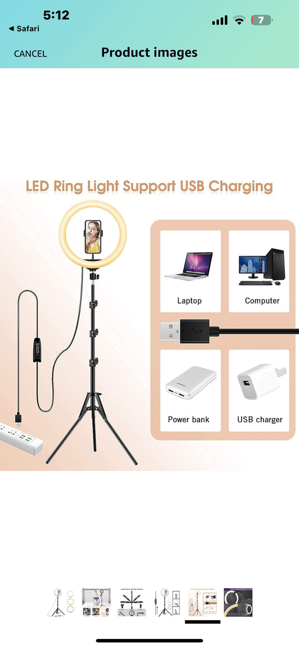 26CM RingLight With Professional 8ft stand