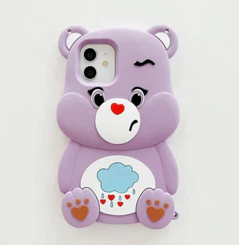 3D Fancy Stylish Purple Bear Case