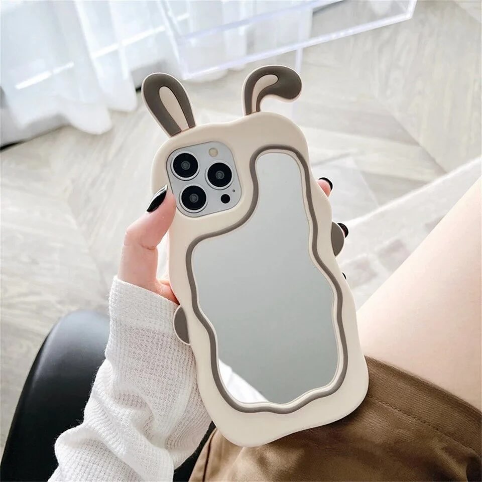 3D Bunny Mirror Case