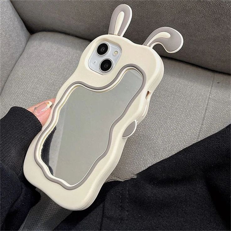 3D Bunny Mirror Case