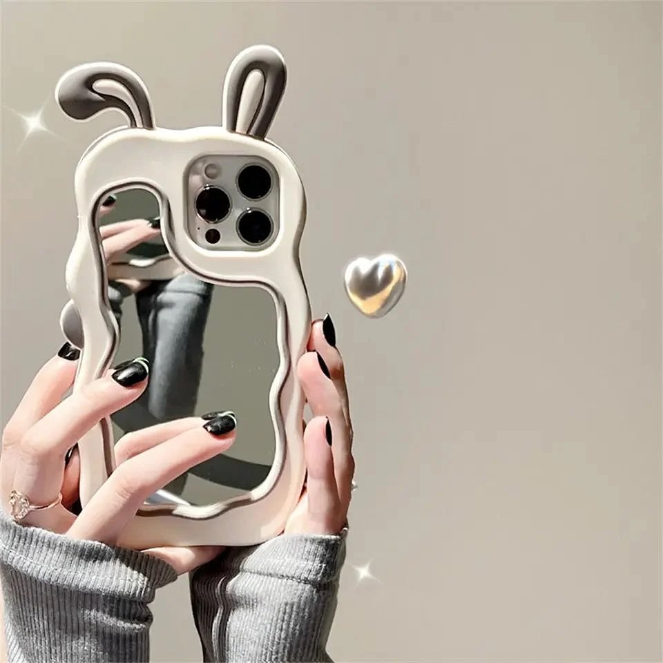 3D Bunny Mirror Case