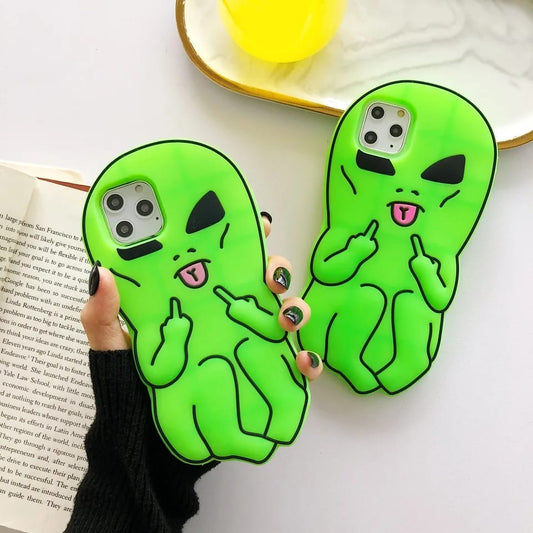 3D Alien Laxuary Silicone Case