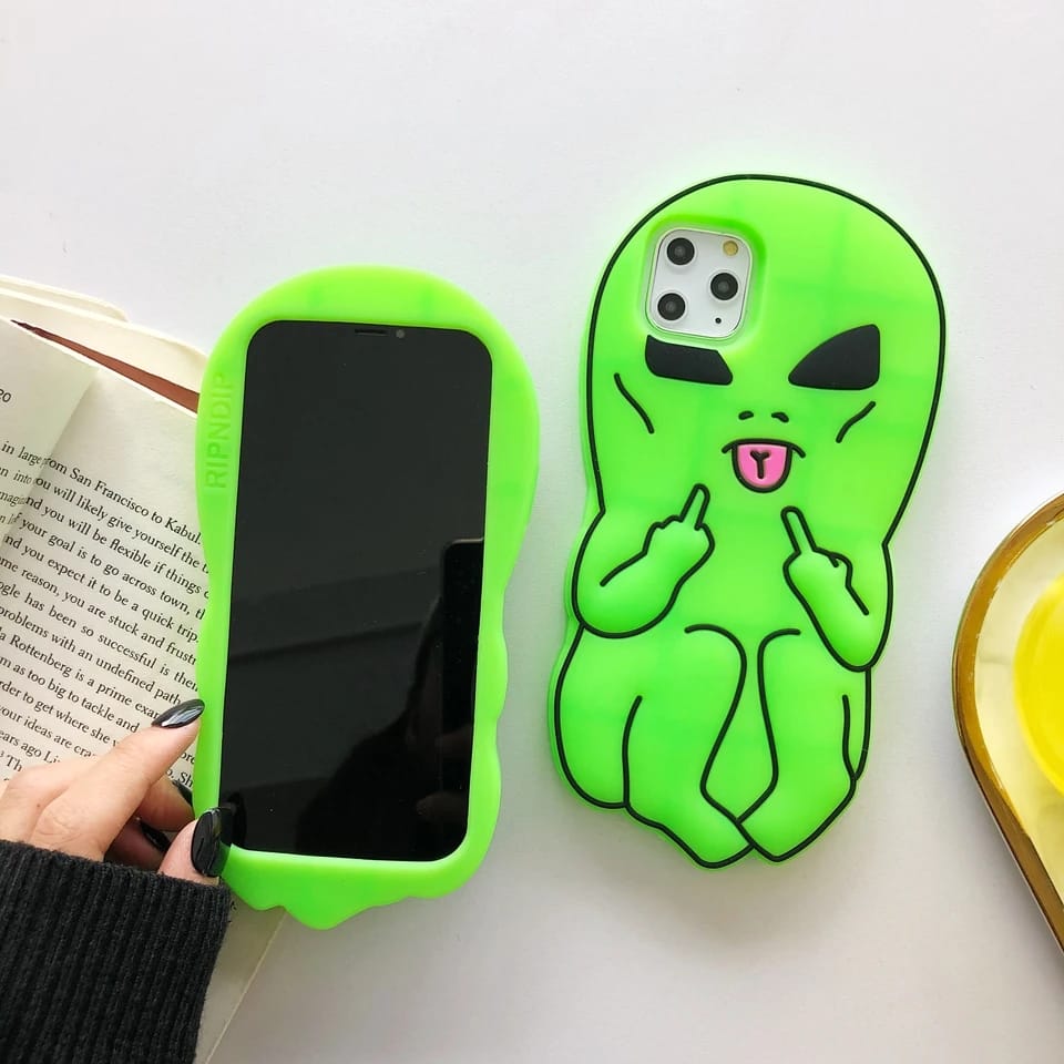 3D Alien Laxuary Silicone Case