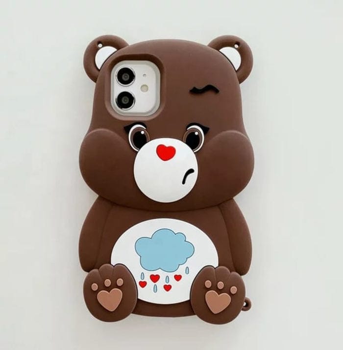 3D Stylish Brown Bear Case