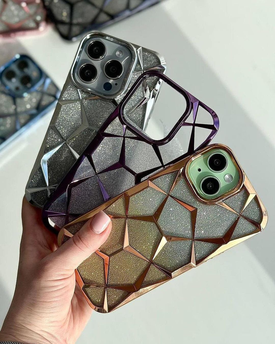 New 2 in 1 Daimond Shimmer Case